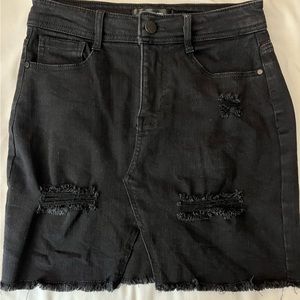Black Label jean skirt